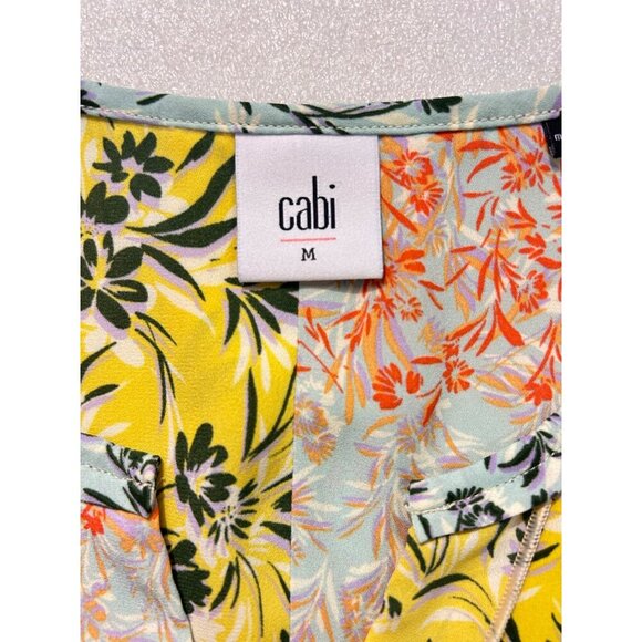 Cabi Golden Glow Split Blouse #5547 Size Medium - Picture 6 of 6